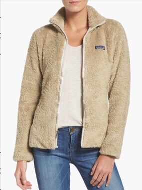 Patagonia Los Gatos Fleece Jacket in khaki beige Size medium